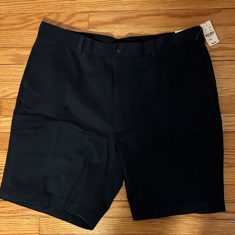 NWT Brooks Brothers Navy Advantage Chino Wrinkle Free Men's Shorts